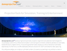 Tablet Screenshot of domeprojection.com